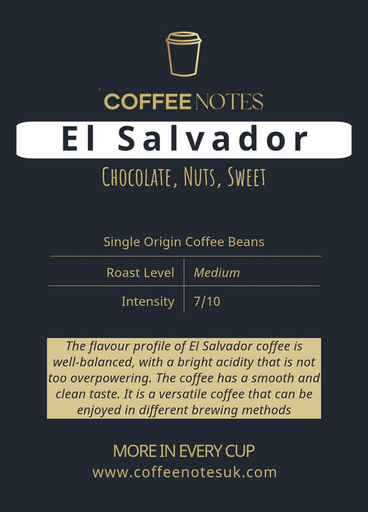 El Salvador - Single Origin - Fresh Roasted Coffee Beans